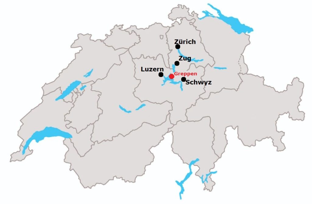 Zentralschweiz, Vierwaldstättersee, Luzern, Greppen, Weggis, Rigi, Küssnacht, Vitznau